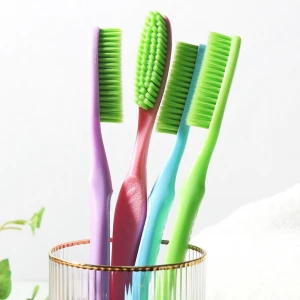 King Head Deep Clean Toothbrush with Herb Infused Medium Bristles for Cleaner, Whiter Teeth and Fresher Breath, Large Ergonomic Head for Proper Dental Care