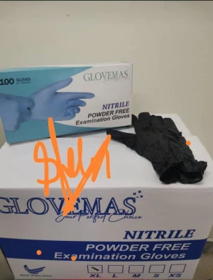 Nitrile Powder Free Gloves (Black) CE