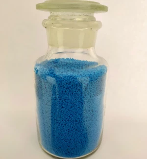 Blue speckles for detergent powder