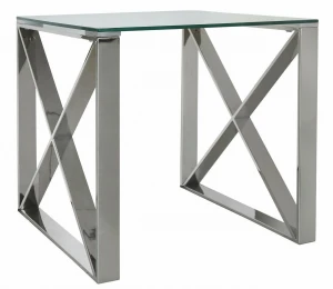 Modern design home furniture STAINLESS STEEL dining room glass table Console table