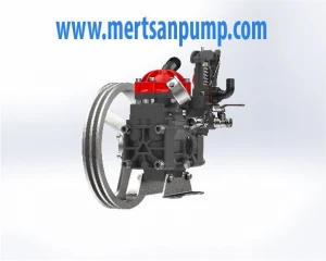 Tractor Mounted High Pressure 2 Membrane Sprayer Pump with Pulley and Regulator MTS 230 K