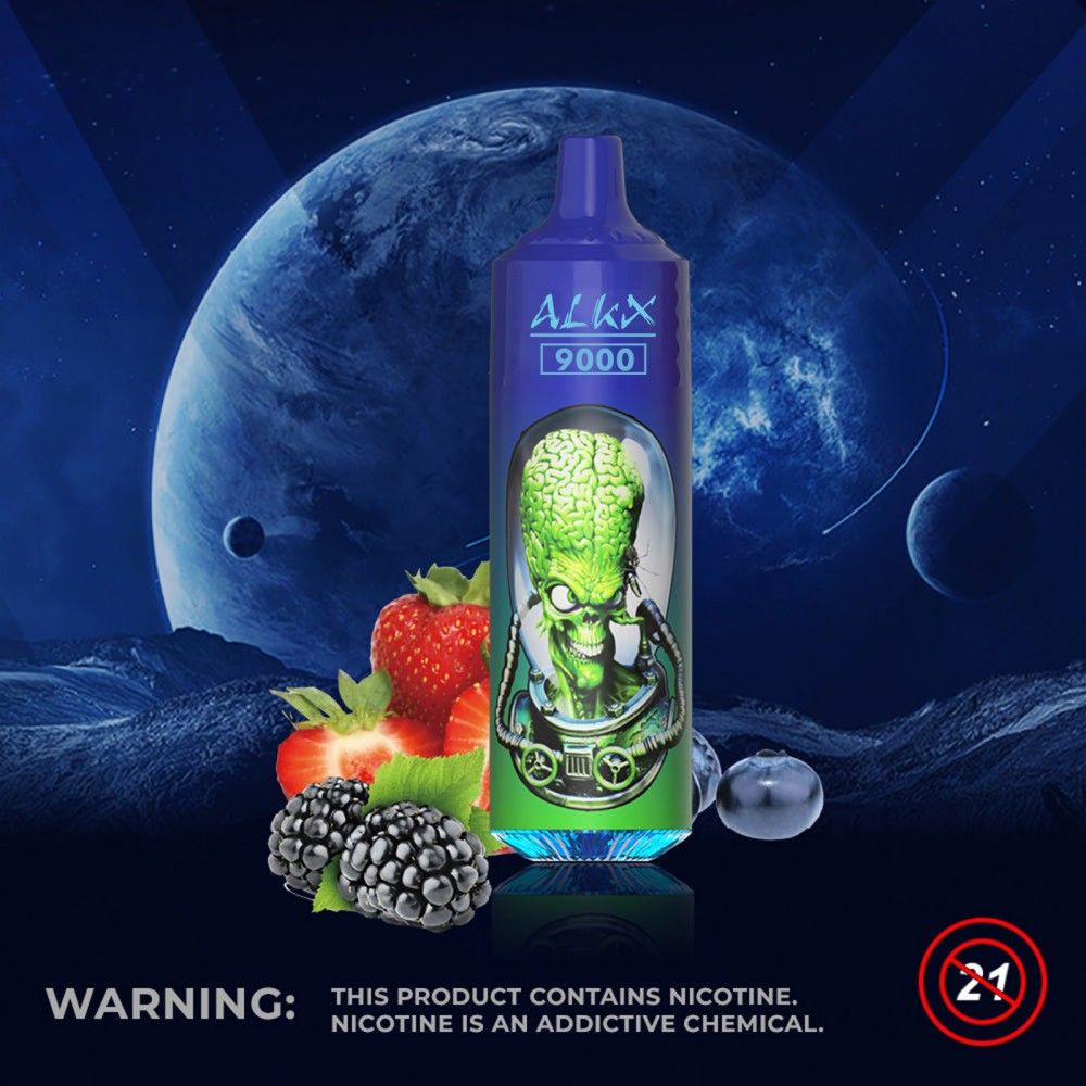 Buy Alkx W014 9000 Puffs Fruity Nicotine Vape Smoke 18ml Liquid Rgb ...