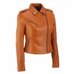 Customized Women Leather Jacket High Quality Leather Jacket