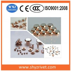 Electrical Silver  Copper Contact for Switch
