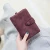 Import Frosted wallet female short Korean student small fresh and cute three-fold multi-card women wallet from China