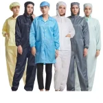 Factory hot sale 10E6-10E9 ohmn Apparel Esd Workwear Cleanroom Suit Dust Free Clothes Anti-static Clothing Antistatic C