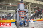Vertical mill for Carborundum pulverizing
