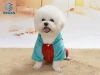 Funny snowman flannel pet coat warm four-legged dog clothes
