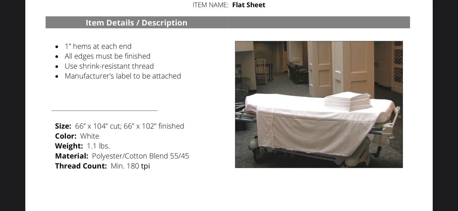 Buy Flat Sheets from Global ventures, USA