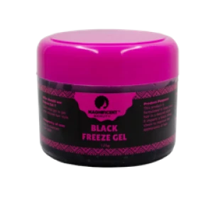 Magnificent Beauty Freeze Gel Black 125g | Strong Hold Hair Styling Gel