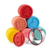 WONDERFUL Premium Cookies Embossing Mold 6PCS Silicone Stamp Press Cookie Cutter Biscuit for DIY Christmas and Daily Ba