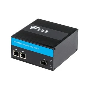 1 fiber + 2 RJ45 155M SFP slot Fast ethernet fiber network switch for outdoor