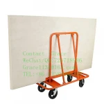 1 ton Heavy Duty Plasterboard Drywall cart  with caster Wheeled dollies Boards Marble panel trolley Sheetrock Boards trucks