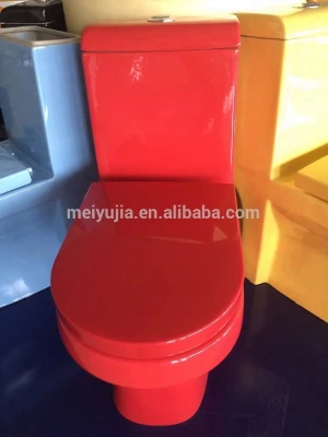 10 inches customized red ceramic toilet price with big outlet