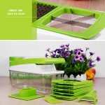 10 Pcs Set Multi Coupe Vegetable Chopper QuickPush Spiralizer Vegetable Slicer