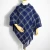 Import 100% chenille  knitted shawl Plaid pattern Women&#x27;s Winter shawl poncho from China