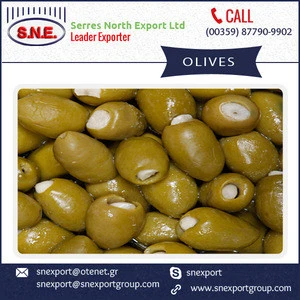 100% Fresh Garlic Stuffed Greeen Olives by Leading Manufacturer