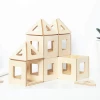 100 pcs wooden building blocks wooden building planks kids educational toy in Wood Material