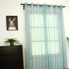 100% Polyester Light Filtering Stripe Sheer Voile Ready Made Curtain