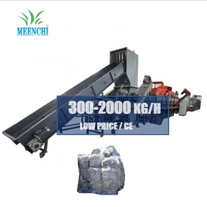 1000Kg New Scrap Domestic Big Nylon Bag Hdpe All In One Abs Plastic Recycling Machine Plant Production Line Equipment For Sale
