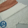 100%Cotton Organic eyelace luxury design floral style eyelet hollow out design cotton based light work embroidery lace fabric
