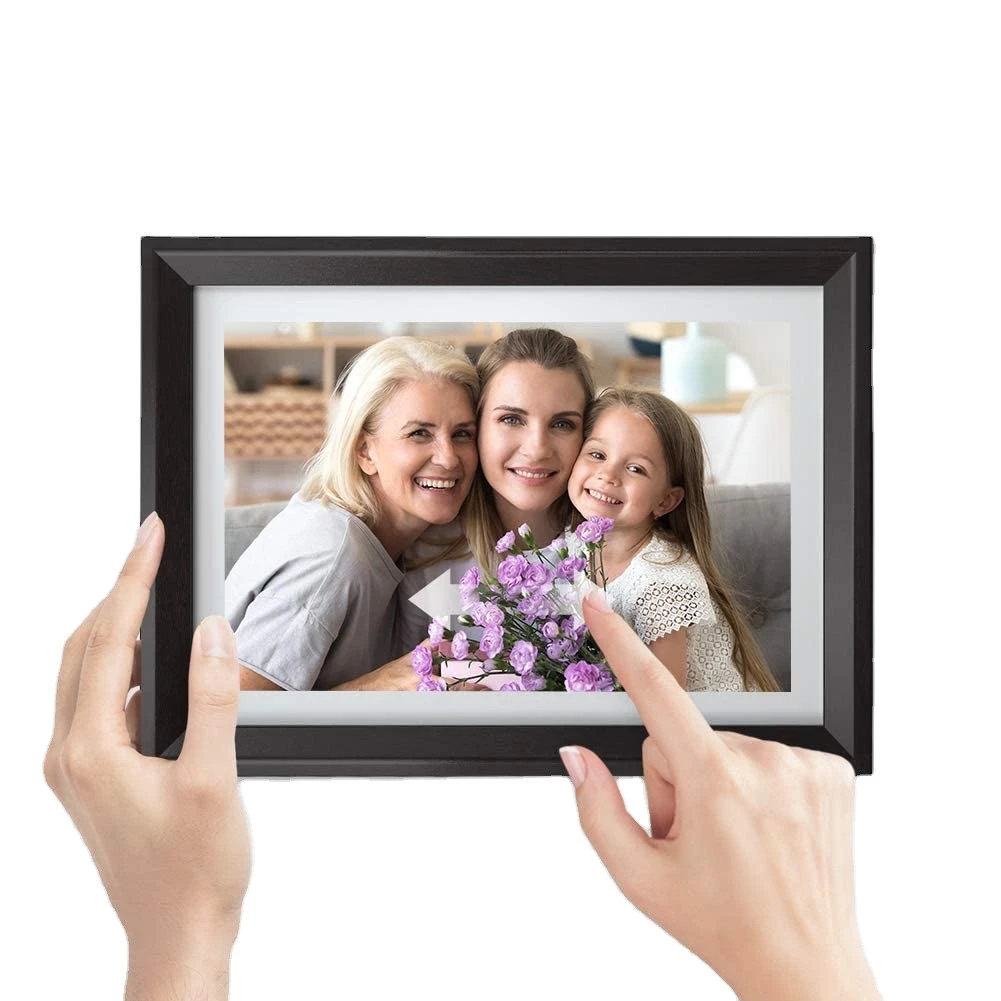 10.1 inch Touch screen HD 1280*800 WIFI Digital Photo Frame Support USB SD Card 16G Build in speaker Digital Video Picture Frame