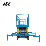 10M Rough terrain self propelled scissor lift track mobile work platform good price