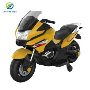 12V Kids Motorcycle Battery Powered Ride On Motorbike with 2 Speeds, Spring Suspension, LED Lights, Leather Seat