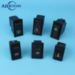 12VDC 50MA Combination Horn Panel Mount Retangular Auto Switch