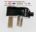 13A uk Black/White 3 Pin UK Mains Top Plug 13A 13 AMP Appliance Power Socket Fuse Adapter Household