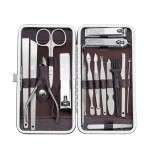 15 piece Nail Clippers Set Professional Manicure Pedicure Set Stainless Steel 15Pcs Manicure Nail tools kit