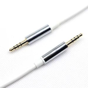 1.5M copper case Audio cable 3.5mm Quadrupole male TO 3.5mm Quadrupole Male Audio Cable Audio male head extension cable