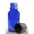 Import 15ml Blue Glass Dropper Bottle & 18mm Black Tamper Evident Dropper Cap from China