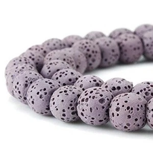 16MM Wholesale price Round Rock lava stone beads for essential oils diffuser jewelry