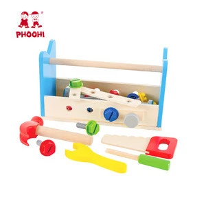 2 In 1 Pretend Workbench Role Play Garden Simulation Wooden Tool Set Toy For children
