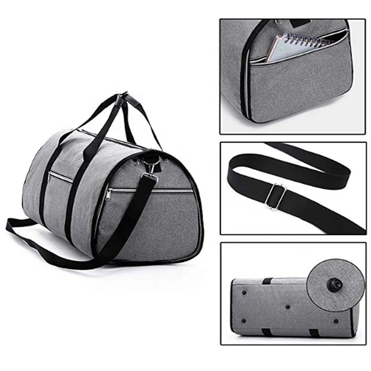 2 In 1 Travel Garment Bag With Pocket Folding Garment Bag