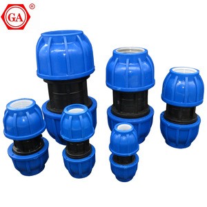 20 25 32 40 50 60MM HDPE Compression Coupler Garden Water Connector PP Thread Irrigation Pipe Quick Connecter Fittings