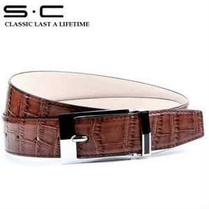 2013 italy belt designer new Fashion Unique Leather Belt in crocodile texture