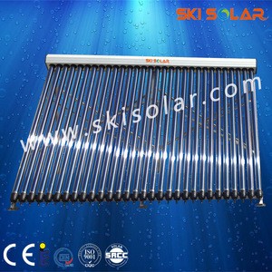 2015 factory direct new high capacity heat pipe solar heating collector with vacuum tube and manifold