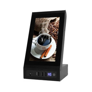2016 LISEN ECHO latest LCD screen advertising power bank 20000mah for restaurant, coffee house and bars