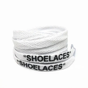 2018 Fuzhou YoYo 47" Off White Shoelaces Replacement Shoe Laces Custom Printed Shoelaces for Off White Sneakers