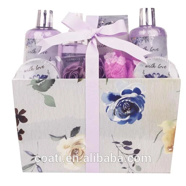 2019 Bath Body Care Products in Handmade Paper Box for staff holiday gifts