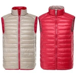 2019 Direct Factory of Man Ultra Light Reversible Down Vest with Factory Wholesale Prices