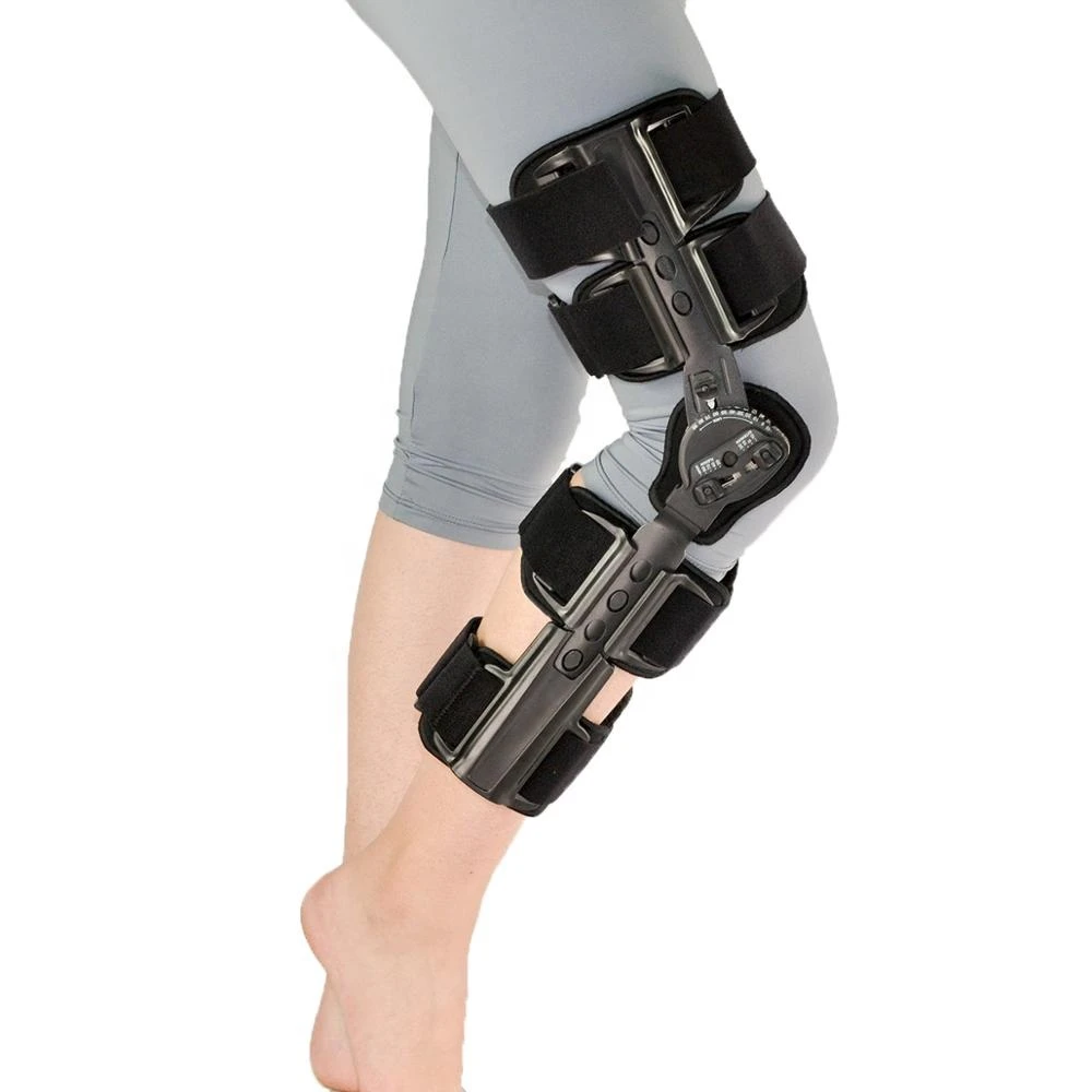 2019 High Quality Medical Hinge Adjustable Orthopedic Equipment Rehabilitation Rom Post-OP OA Knee Brace Walker Stabilization