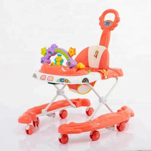 2020  China New Model Baby Walker Foldable Baby Walker Outdoor activity  Baby Walker with push bar