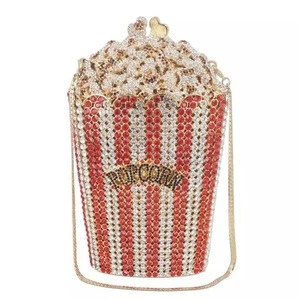 2020 Crystal Colorful Diamond Popcorn Evening Bag Purse Clutch bulk stock popcorn evening clutch purse bags