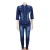 Import 2020 New African womens fashion casual mothers wear hand-worn washing denim jacket pencil pants suit clothes from China