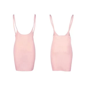 2020 New Arrival Women Clothing Pink Solid Suspender Bodycon Mini Skirt