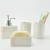 Import 2020 New patterns custom colors ceramic stoneware 4 piece bathroom sets bathroom accessories from China