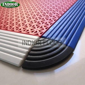 2020 New products Colourful plastic outdoor sports suspended floor til stitching plastic floor